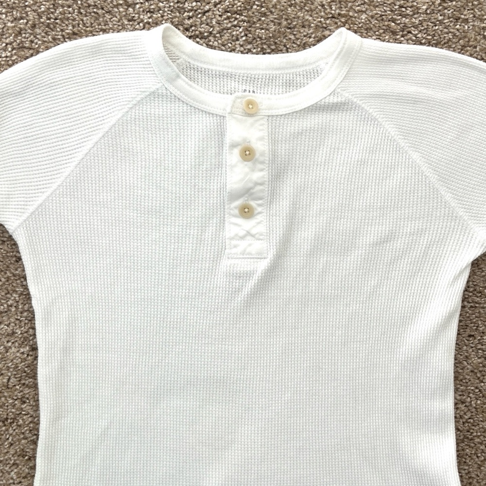 GAP Waffle Henley 💯 % Cotton